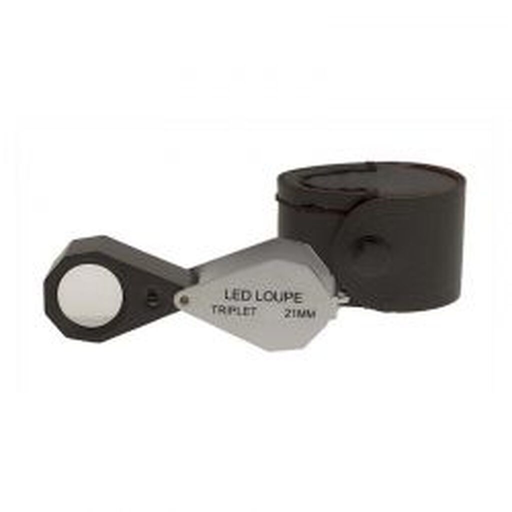 Botaniklup Med Led Lys, 10x 21mm