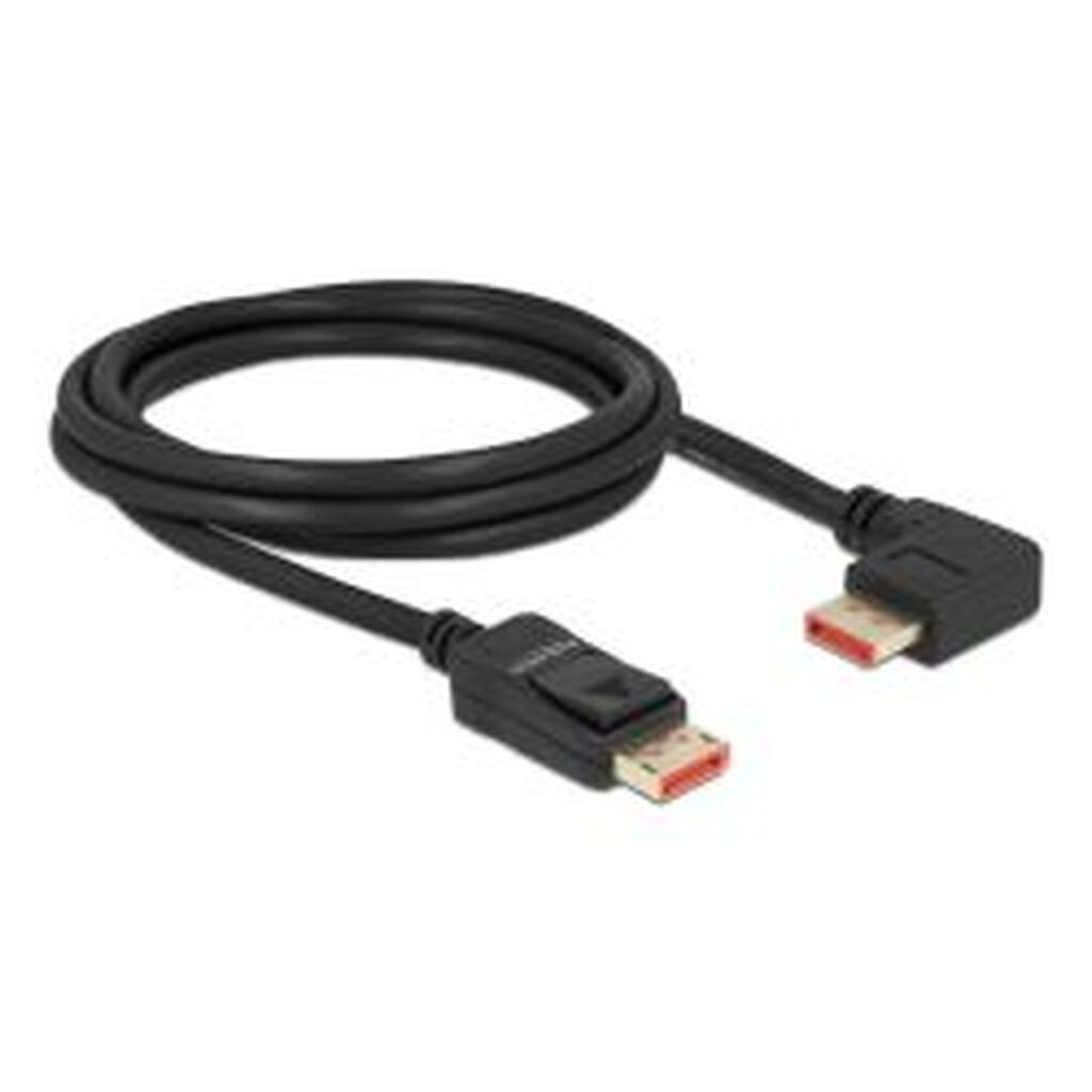 Delock Displayport Cable Male&gt; Male 90Â° Right Angled 8k 60 Hz 2m