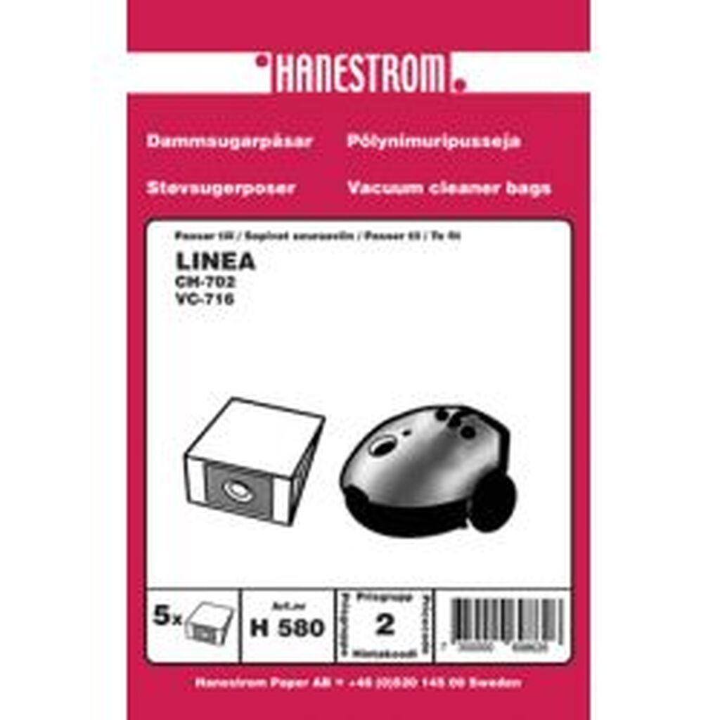 Hanestroem Dammsugarpåsar Linea Ch-702, Vc-716, Cj053
