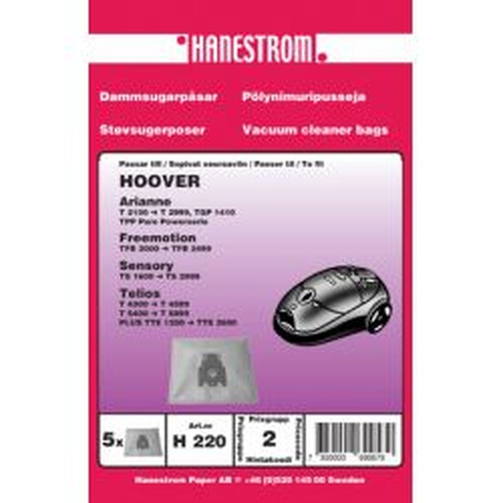 Hanestroem Dammsugarpåsar Hoover Arianne, Telios