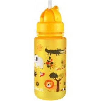 Littlelife Water Bottle, Safari, 400ml - Drikkeflaske