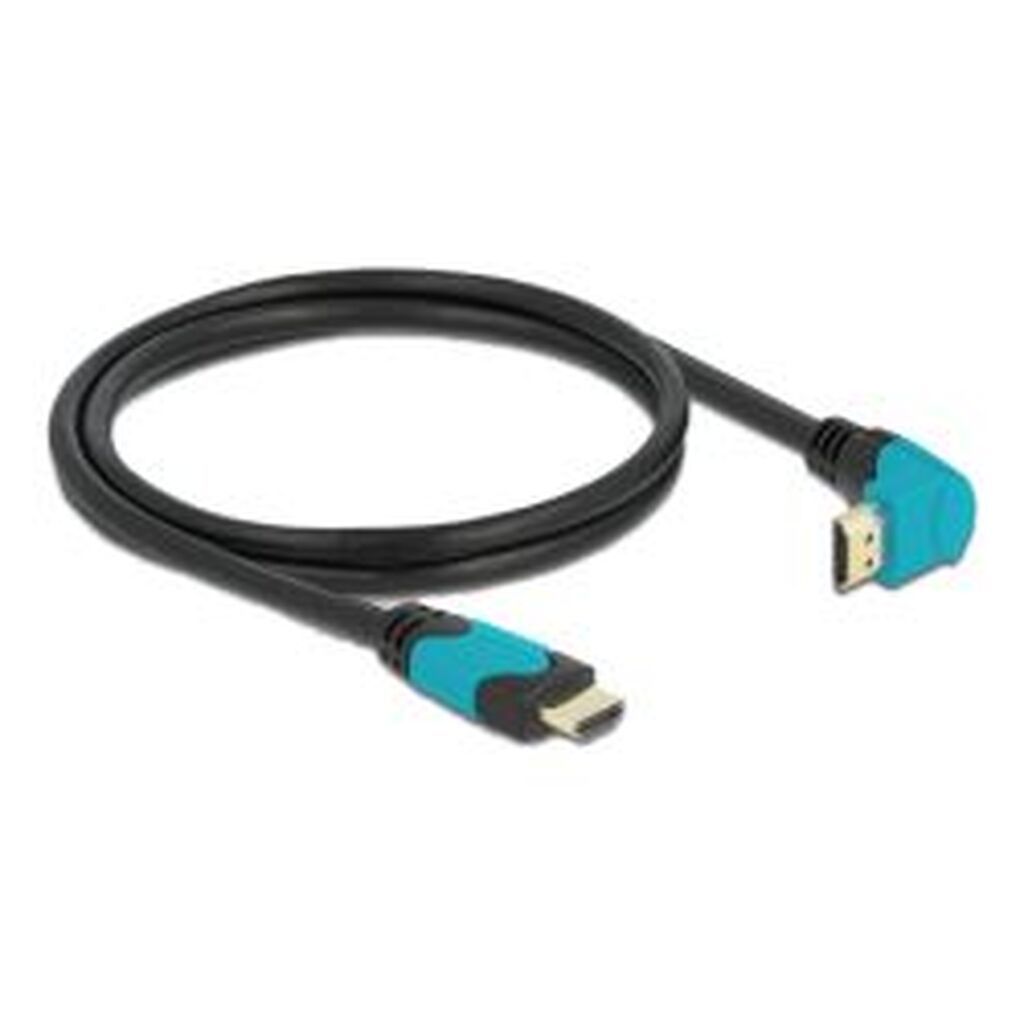 Delock High Speed Hdmi Cable 90Â° Downwards Angled 48gbps 8k 60hz 1m