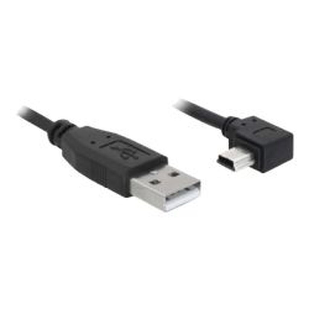 Delock Cable Usb 2.0-a Male &gt; Usb Mini-b 5-pin Male Angled 2 M