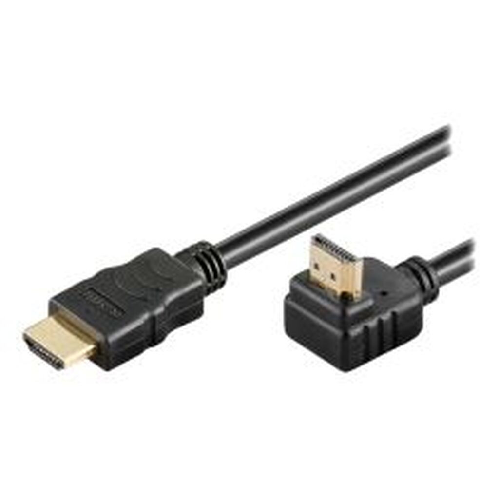 Goobay Hdmi Cable W/ Eth Hdmi Ma&gt;hdmi Ma 3m 90ÃÂ° Connector Support - Ledning