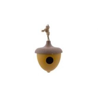 Point Virgule Bamboo Fiber Bird House Acorn Ochre - Diverse