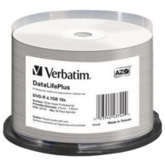 Verbatim Dvd-r 16x, 4.7gb/120min, 50-pack Spindel, Non Id, Inkjet