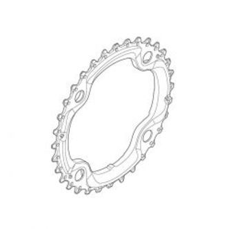 Shimano Klinge 36t Fc-t521 104mm, Sort, 10speed - Cykel klinge