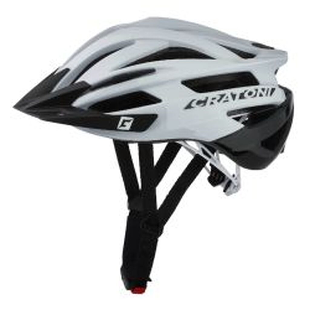 Cratoni Agravic - White-black glossy - Str. S-M (54-58 cm) - Cykelhjelm
