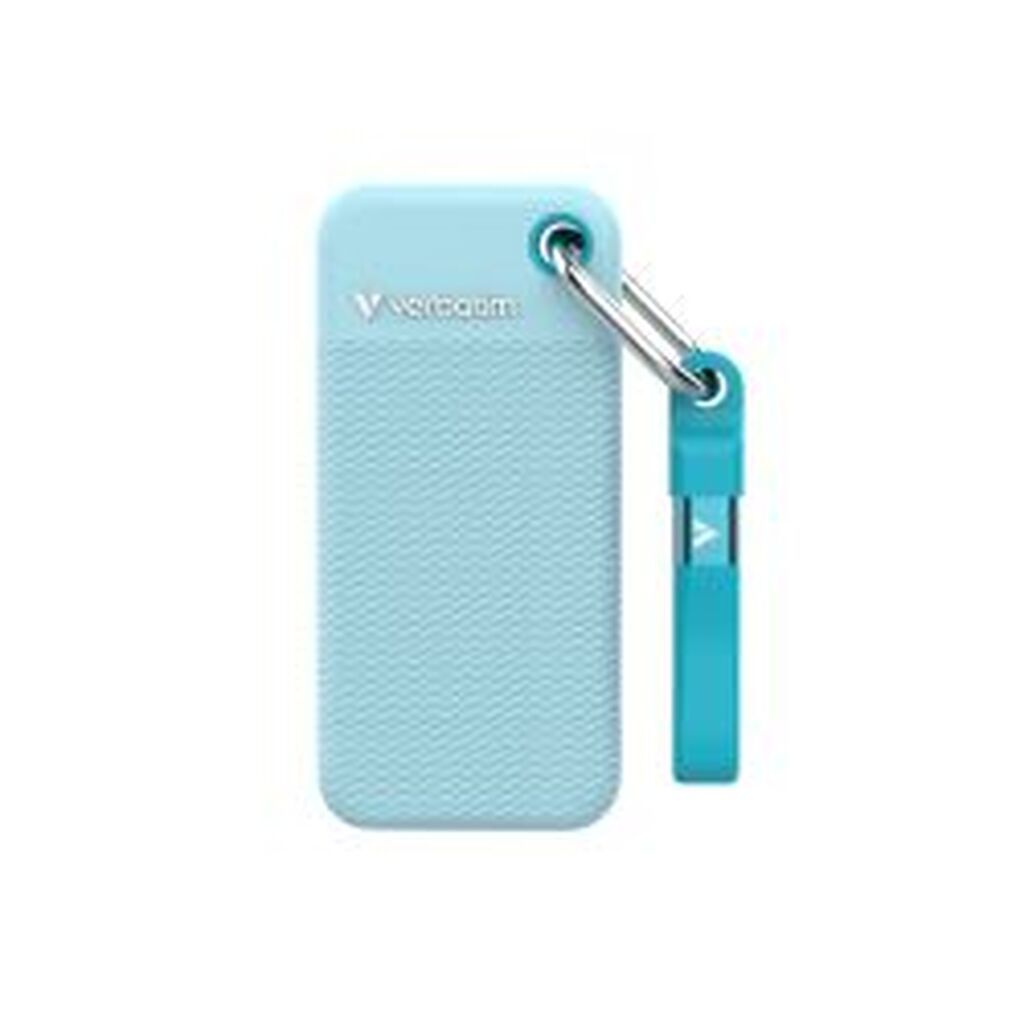 Verbatim Pocket Ssd Usb 3.2 Gen 2 2tb PolarÂ  Blue W/2x Rubber Sleeves