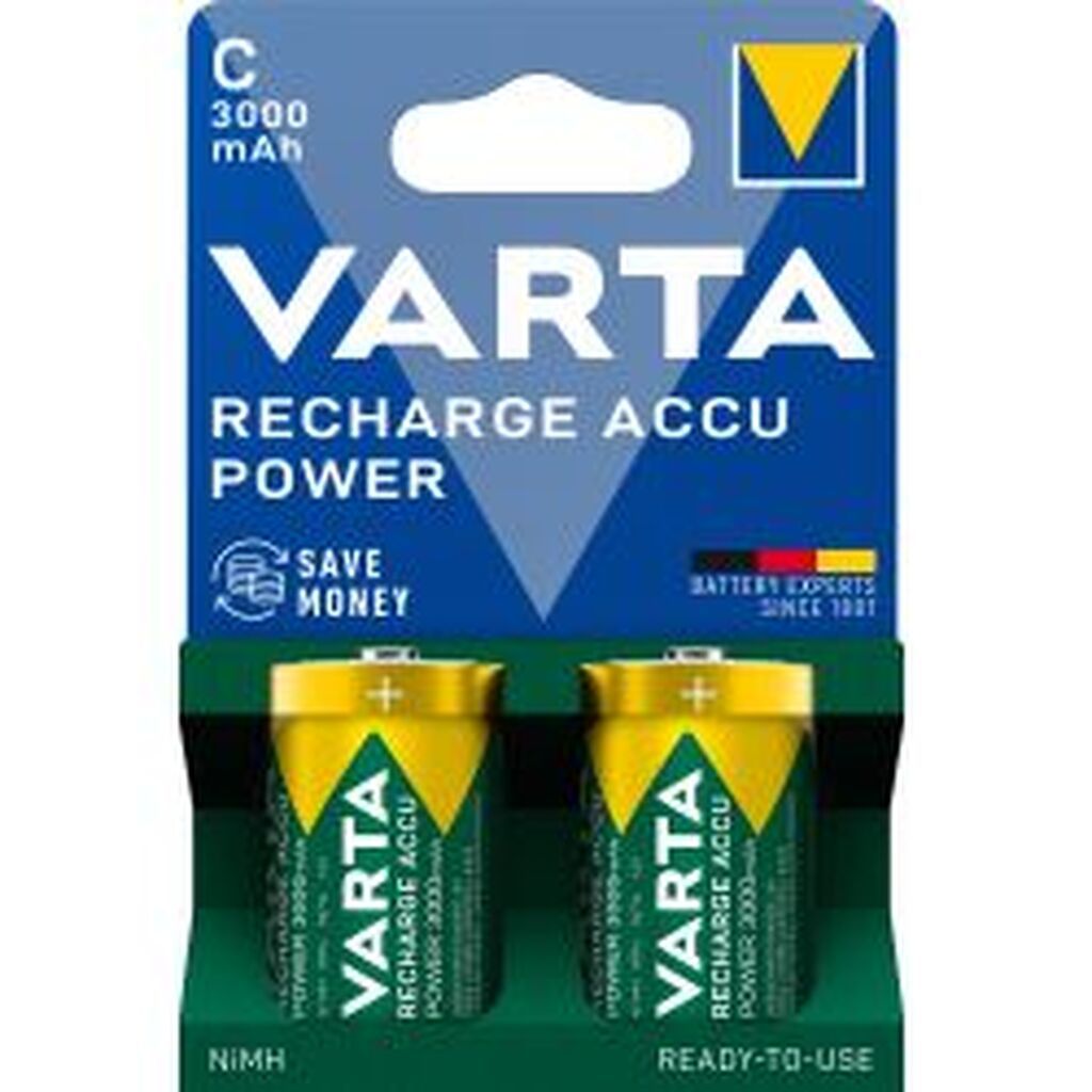 Varta Recharge Accu Power C 3000 Mah, 2 Pack