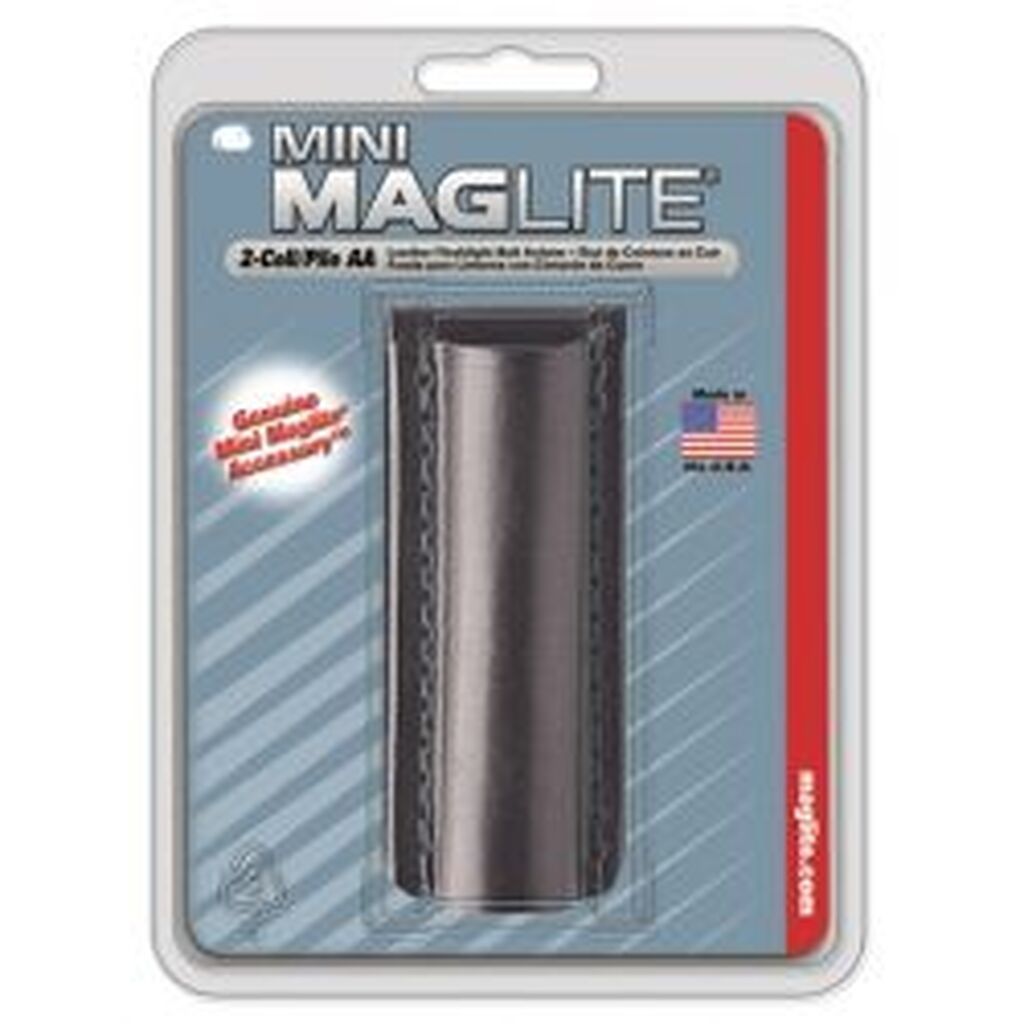 Läderhölster Mini Maglite AA i