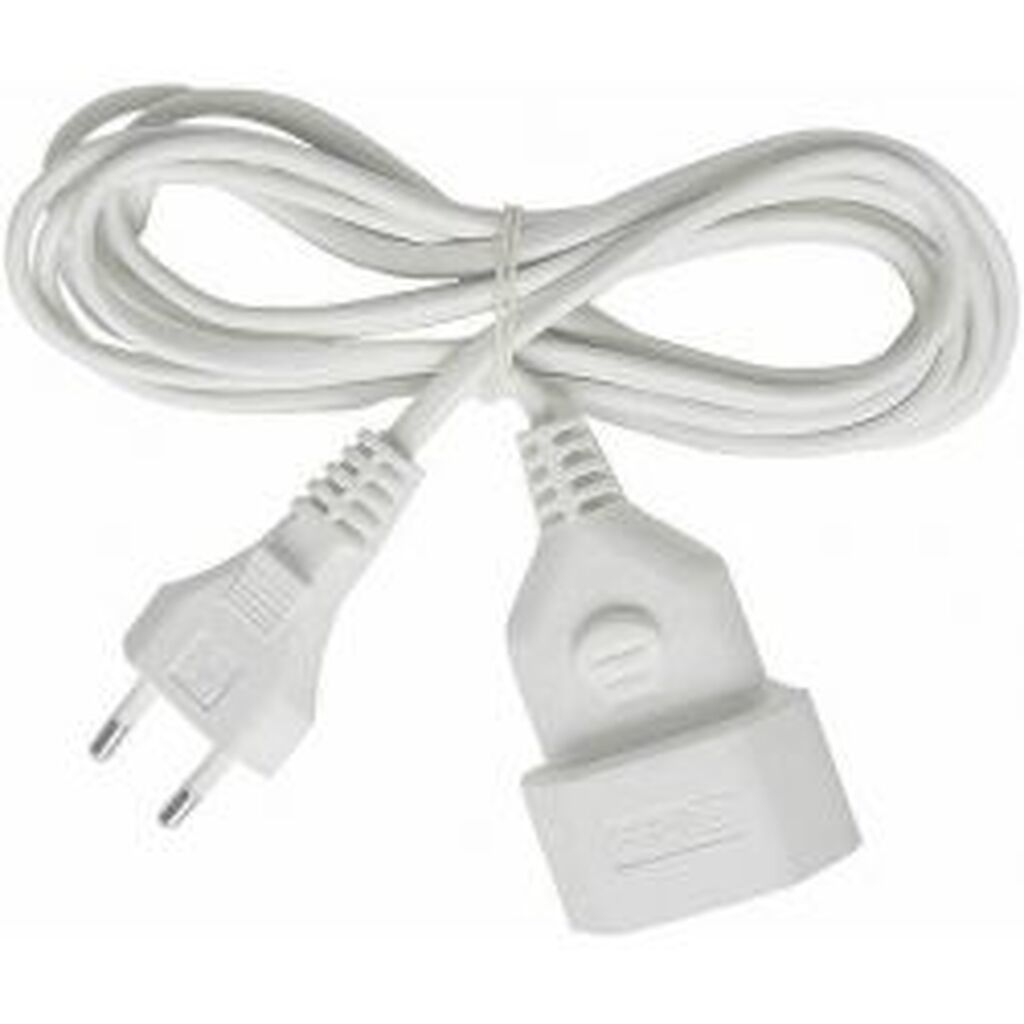 Brennenstuhl Extension Cable, Straight Cee 7/16 To Euro Socket, 5m, White