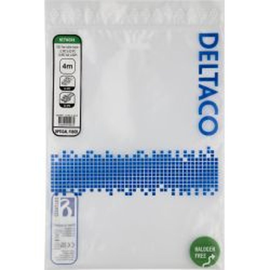 Deltaco Os2 Fiber Cable, Lc - Sc, Duplex, Apc/apc, 4,0m