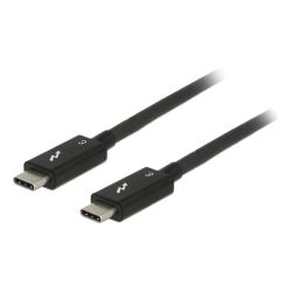 Delock Thunderbolt 3 Cable, 40gbps, 0.5m, E-marker, 100w, Black