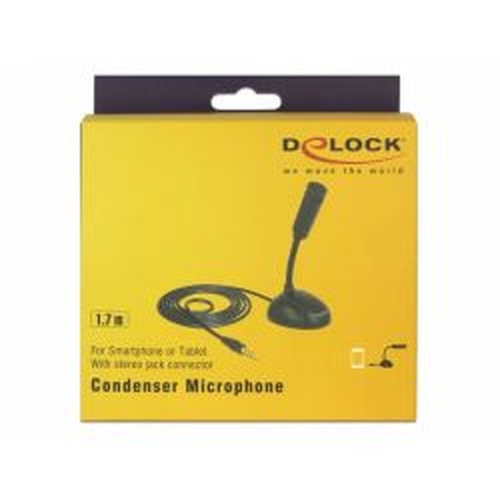 Delock Condenser Microphone Omni-directional For Smartphone Tablet