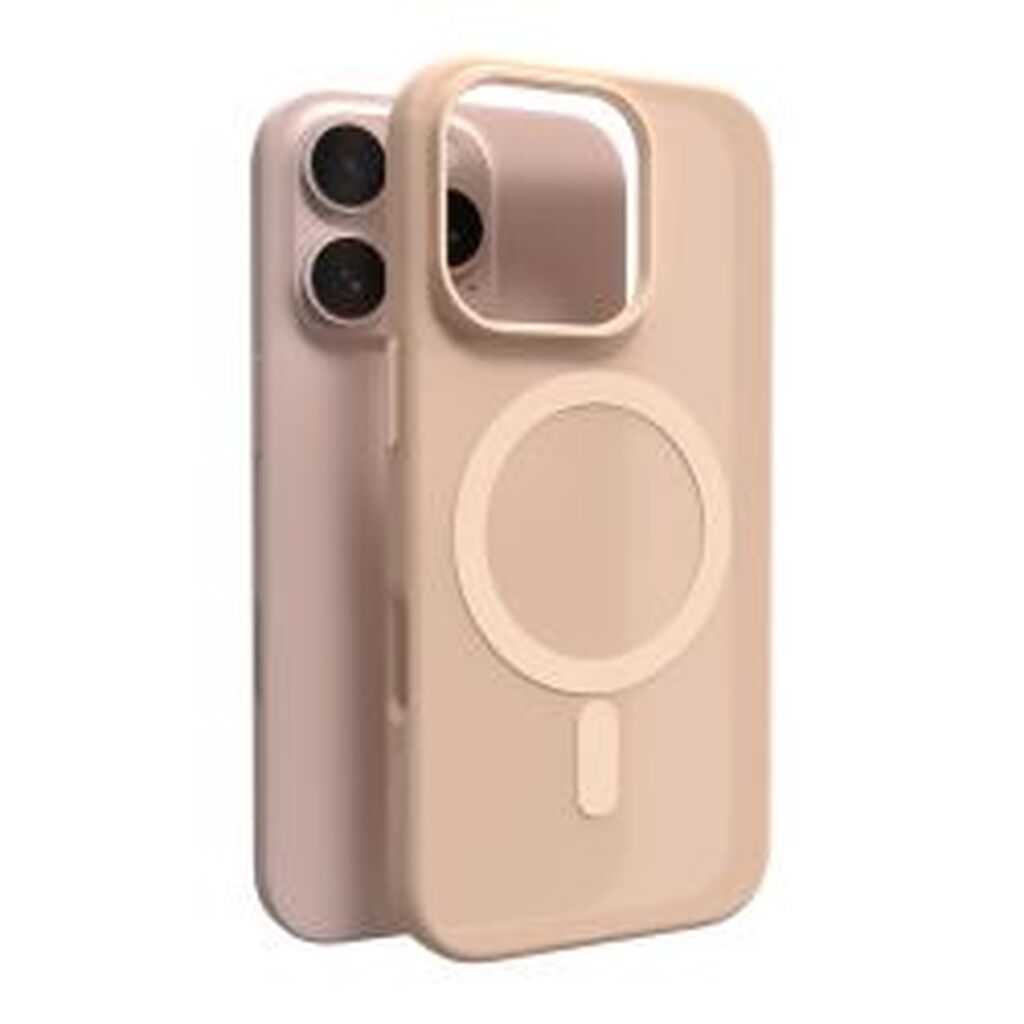 Puro Iphone 16 Pro Silicone Cover Daylight, Semi-transp., Beige