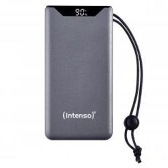 Intenso Powerbank 10.000 mAh PD/QC USB-A/USB-C inkl. USB-C kabel - Grå - Powerbank