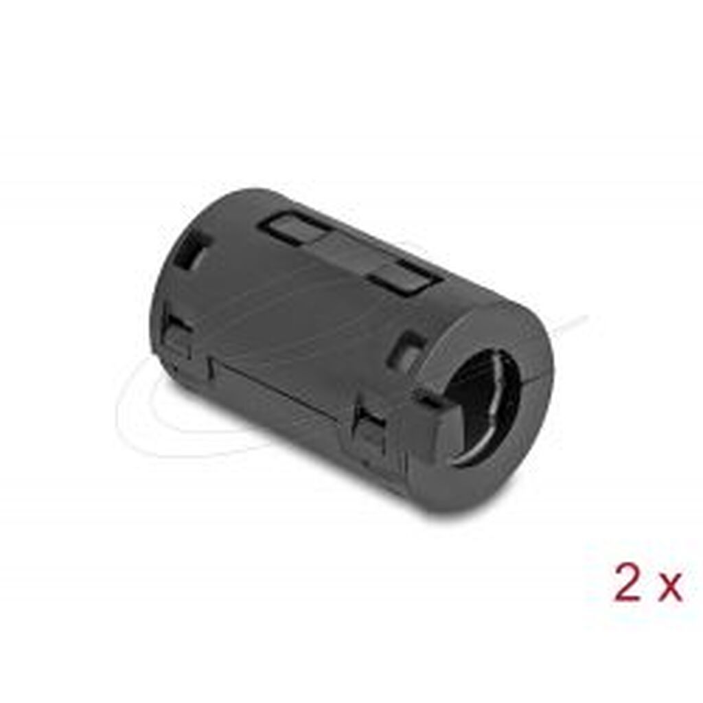 Delock Ferrit Core / Ferrit Ring For Round Cable 11 Mm 2pcs Black