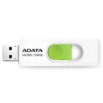 Adata Uv320 128gb Usb Type-a, Slide, White, Green