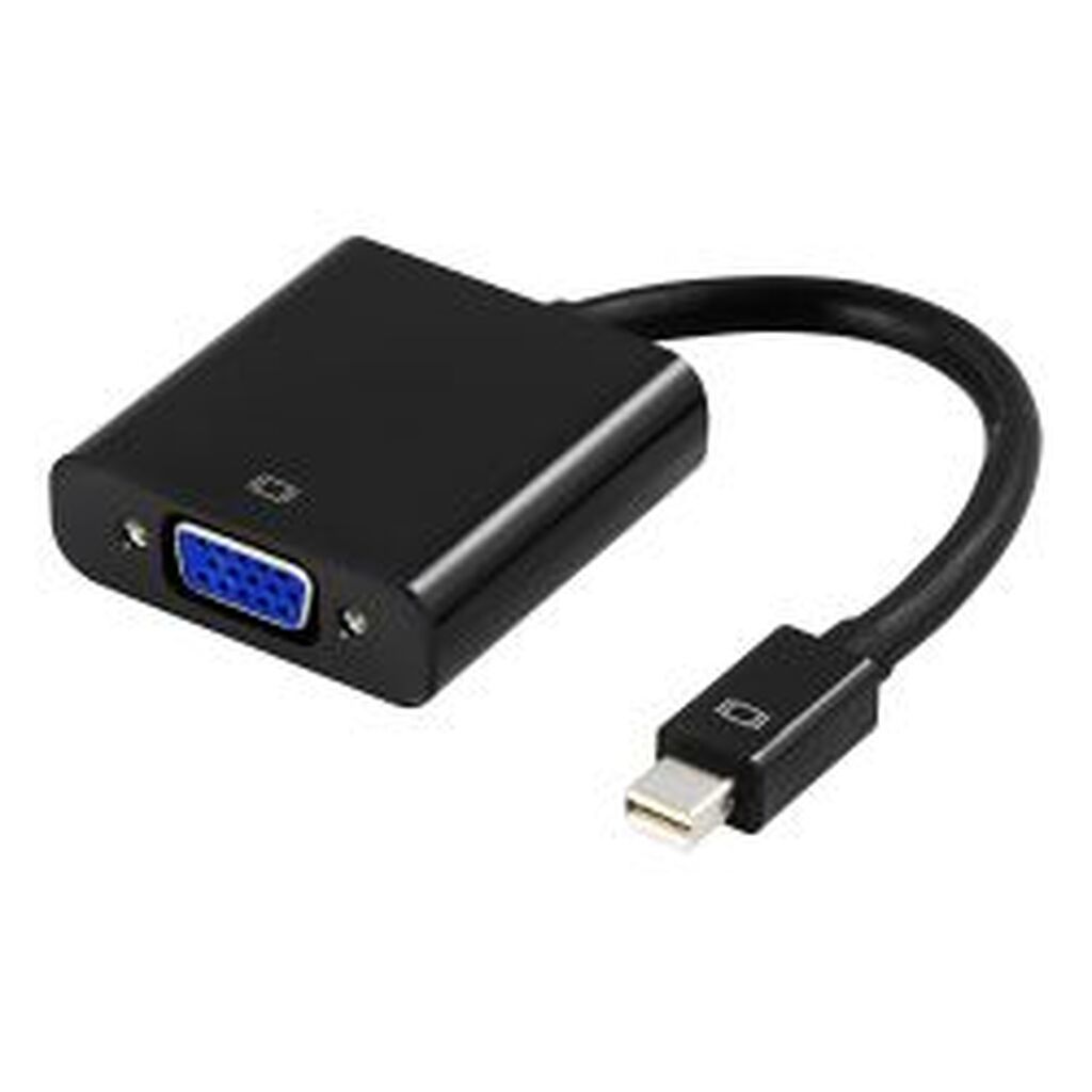 Deltaco Minidisplayport - Vga Adapter, Black - Adapter
