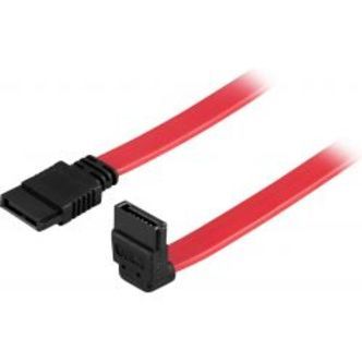 Deltaco Sata/sas Cable, Angled (down)-straight, 0.3m