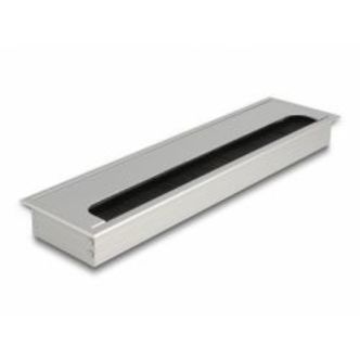 Delock Cable Grommet For Table Mounting 300 X 80 X 28 Mm Silver