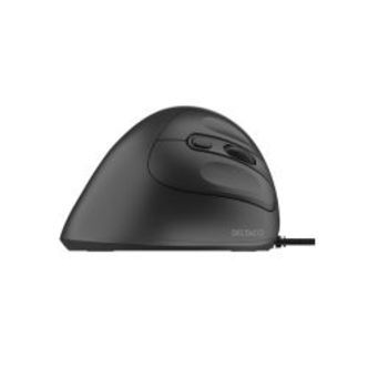 Deltaco Silent Wired Vertical Mouse, 4 Buttons, 1000-1600 Dpi,black - Computermus