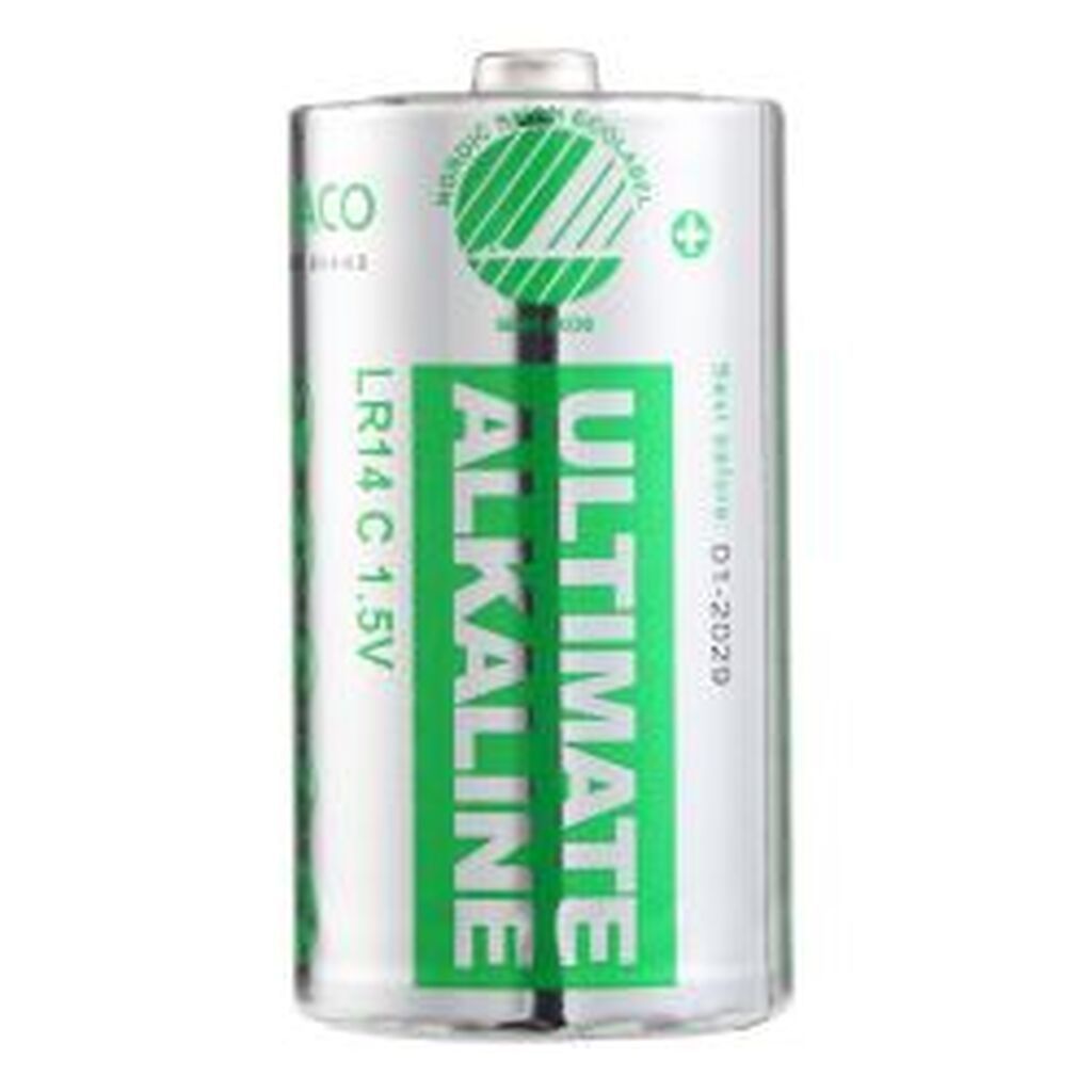 Deltaco Ultimate Alkaline C Battery Nordic Swan Ecolabelled 10pack