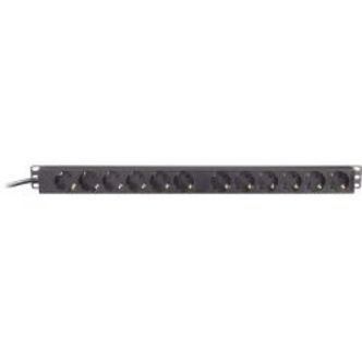Deltaco Powerstrip 12xcee 7/3 Socket 1xcee 7/7 Connection 3m Cable - Stikdåse