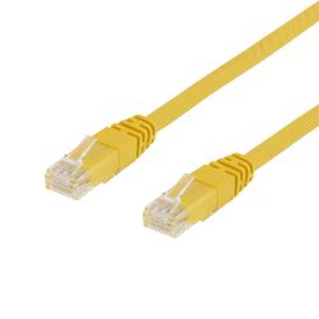 Deltaco U/utp Cat6 Patch Cable 0.75m, Yellow