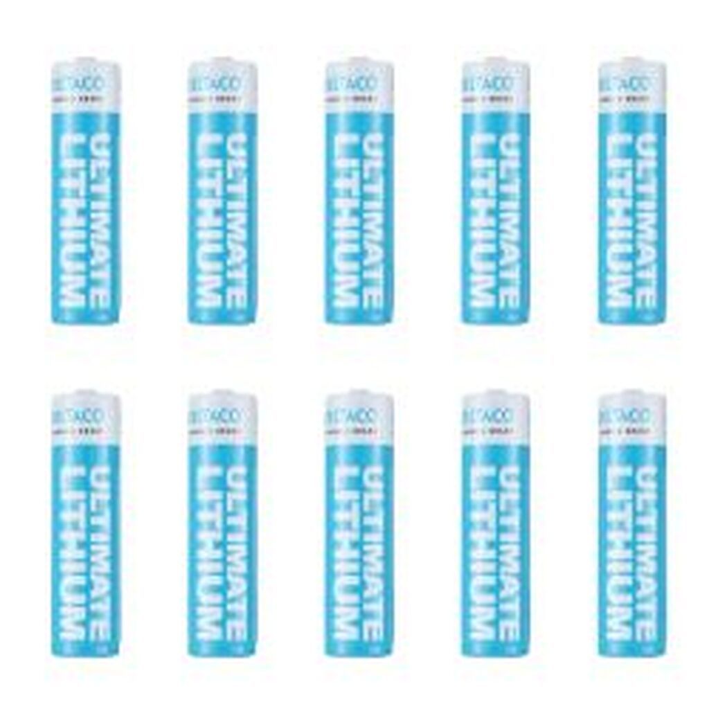 Deltaco Ultimate Lithium Battery, 3.6v, 18650, 10-pack Bulk