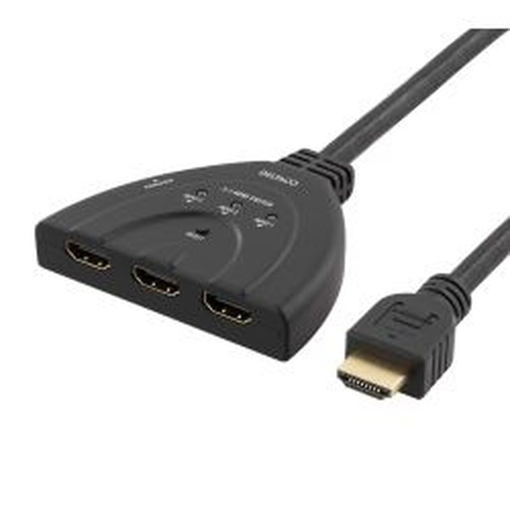 Deltaco Hdmi Switch , 3 Inputs To 1 Output, 4k In 60hz, 7.1, Black