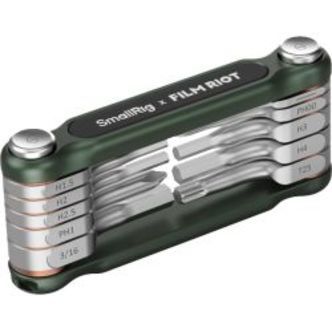 SmallRig 4814 x FILM RIOT 10-in-1 Folding Wrench Set with Multiple Angle Positioning Green