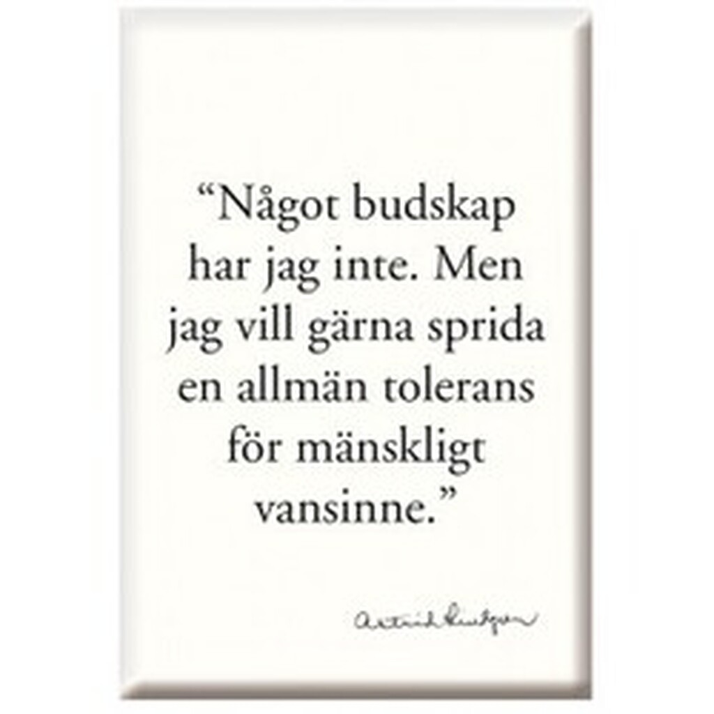 Magnet Något Budskap
