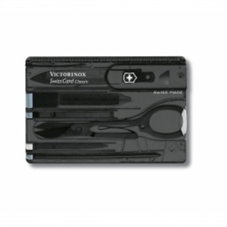 Victorinox Swisscard Classic, Onyx Transluce - sort - Multitool