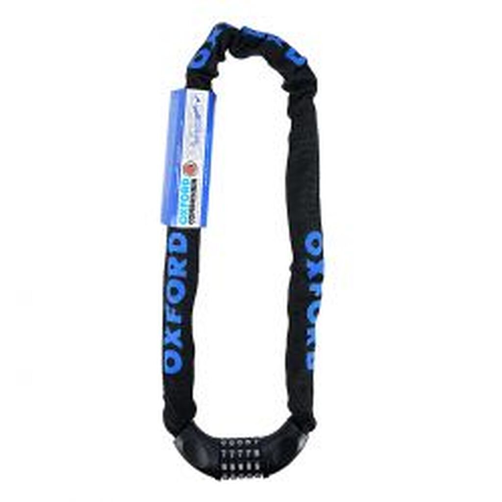 Oxc Oxford Kombi Kædelås Sort 0.9m X 6mm - Cykellås