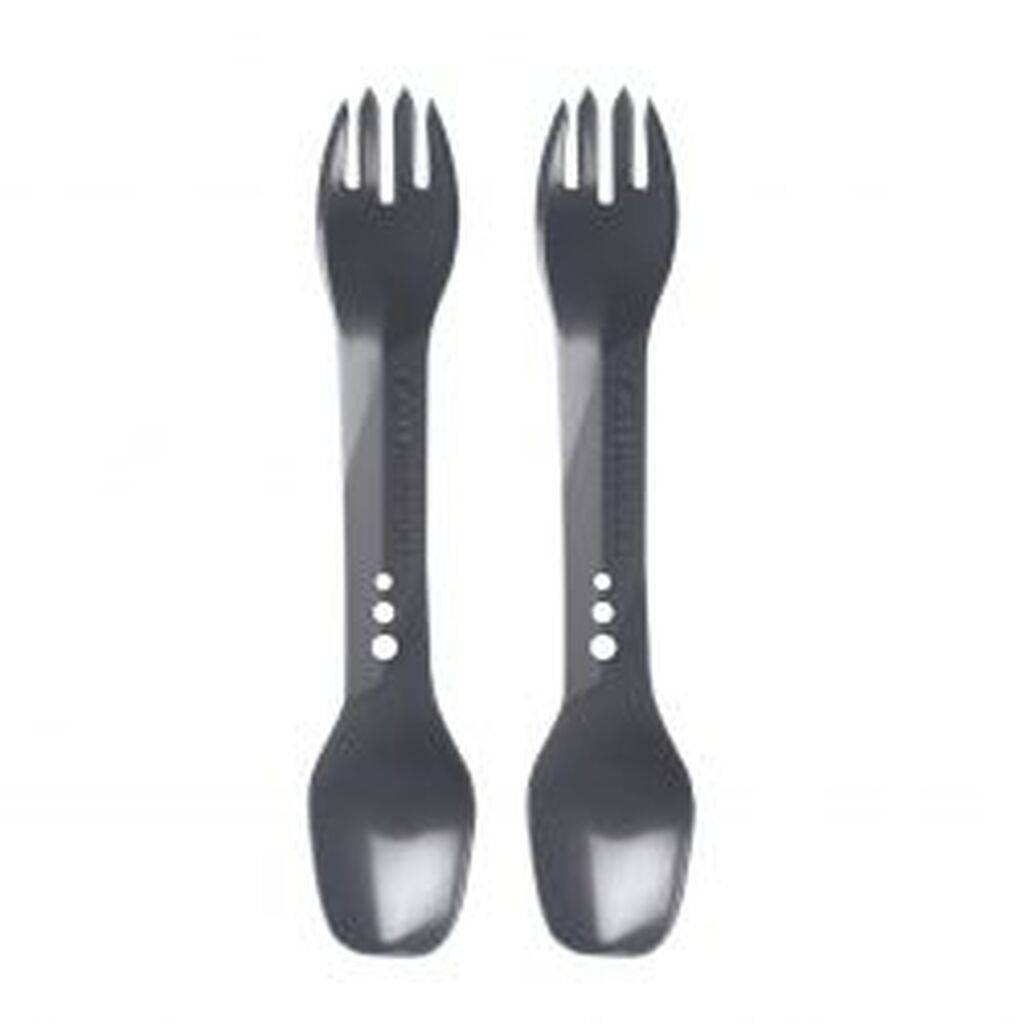 Lifeventure Ellipse Spork, 2-pack, Graphite - Bestik