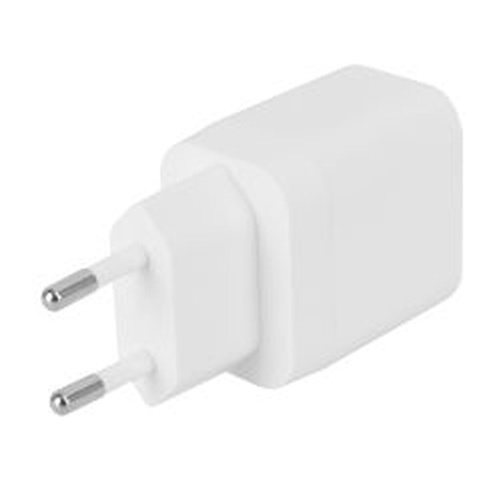 Deltaco Usb-c Wall Charger, 1x Usb-c Pd, 20 W, White