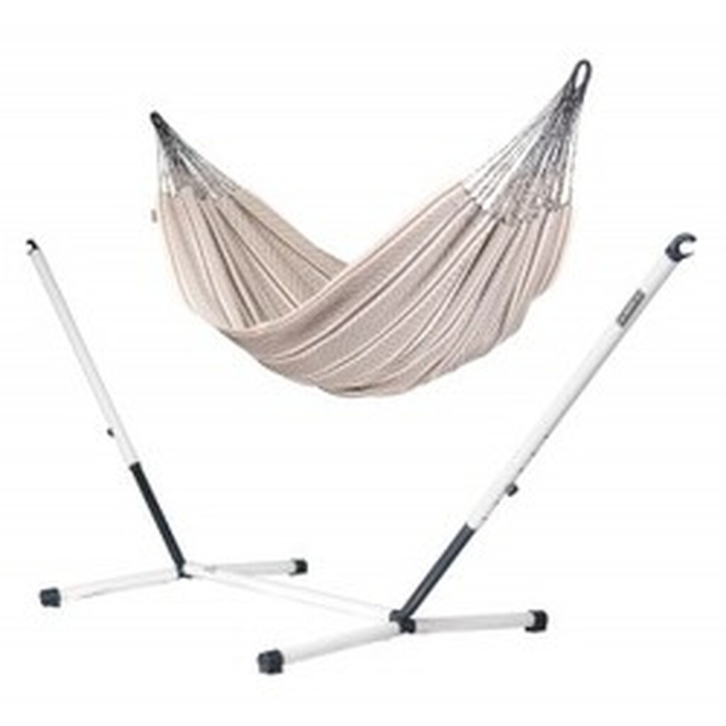 Flora Zebra - Kingsize Classic Hammock With Powder Coated Steel Stand - Hængekøje