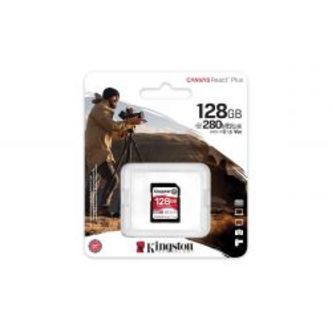 Kingston 128gb Canvas React Plus Sdxc Uhs-ii 280r/100w U3 V60 4k