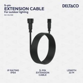Deltaco Smart Home Garden / Deck Lights Extension Cable Ip54 10m - Ledning