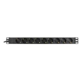 Deltaco Power Outlet, 9xcee 7/3, 1xcee 7/7, Pet-protected, 2m,black - Stikdåse