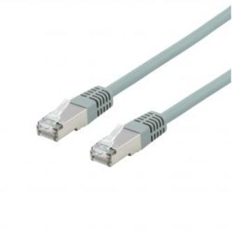 Deltaco U/ftp Cat6a Patch Cable, Lszh, 5m, Grey