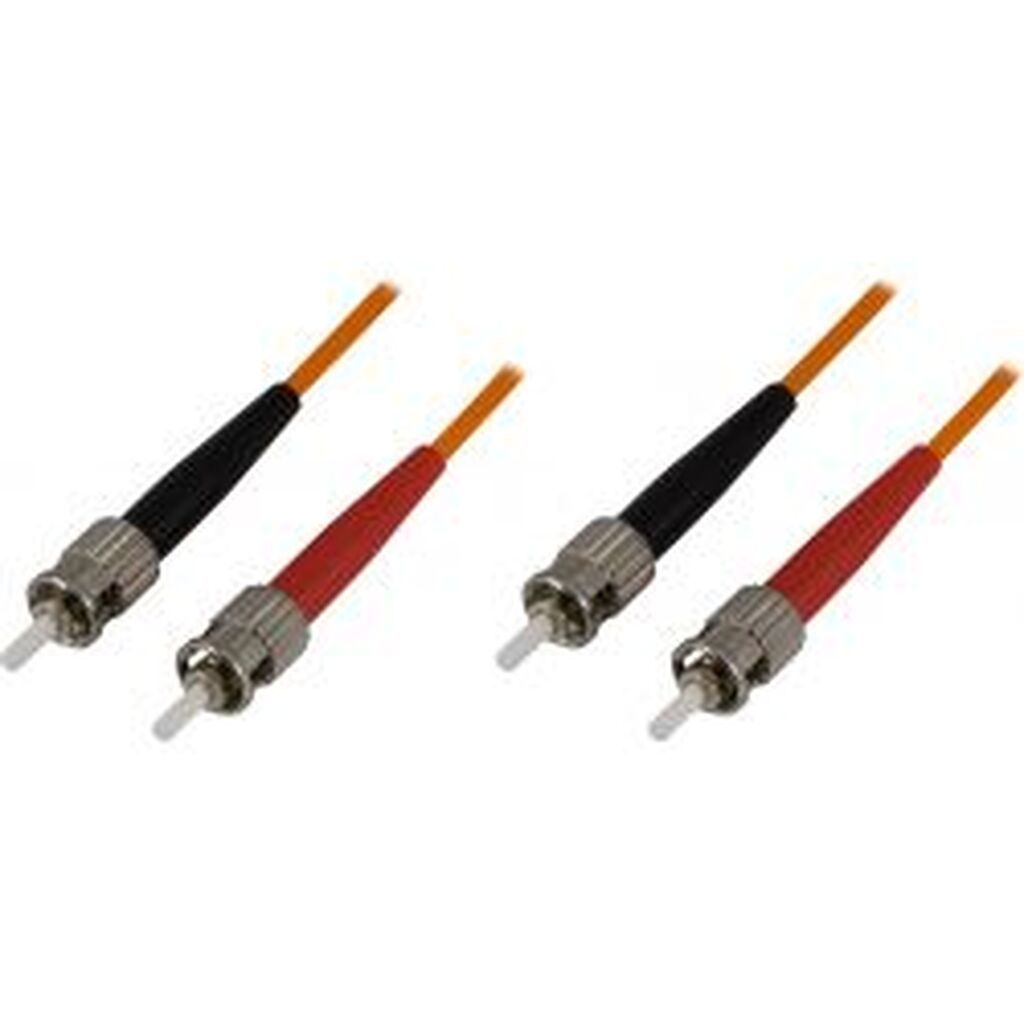 Deltaco Om1 Fiber Cable, St - St, Duplex, Upc, 62,5/125, 3m, Orange