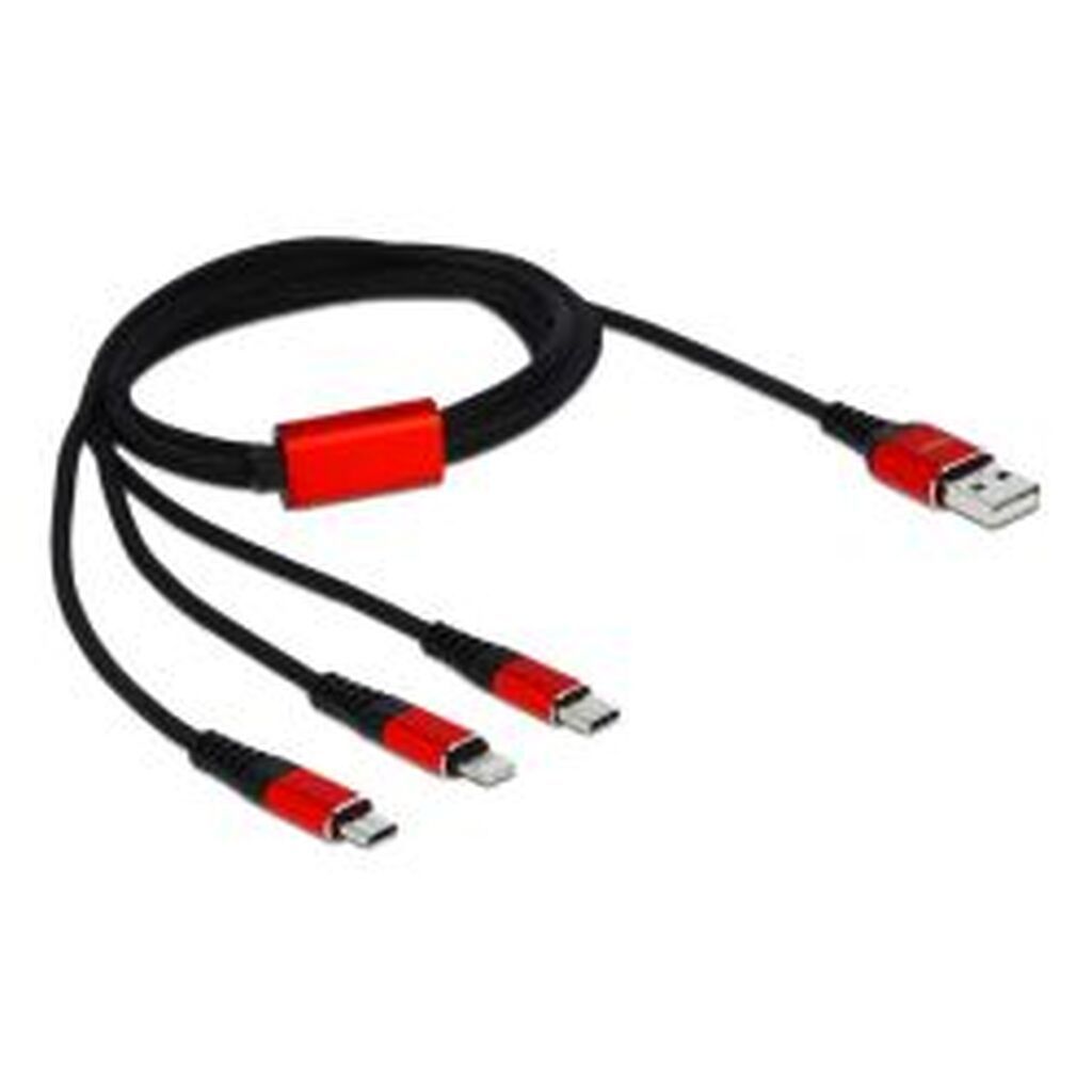 Delock Usb Charging Cable 3in1 Lightning/microusb/usb Typec 1m