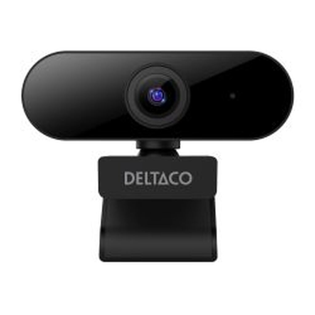 Deltaco W-100 Webcam, 1080p 1920x1080 2mp, Built-in Mic, 2 M Cable