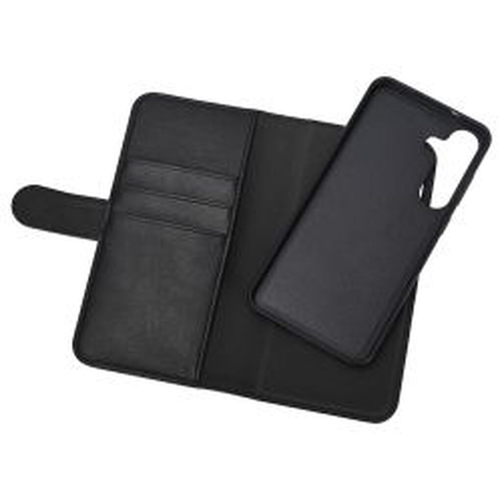 Essentials Samsung Galaxy S25+ Pu Wallet, Detachable, 3 Cards, Black