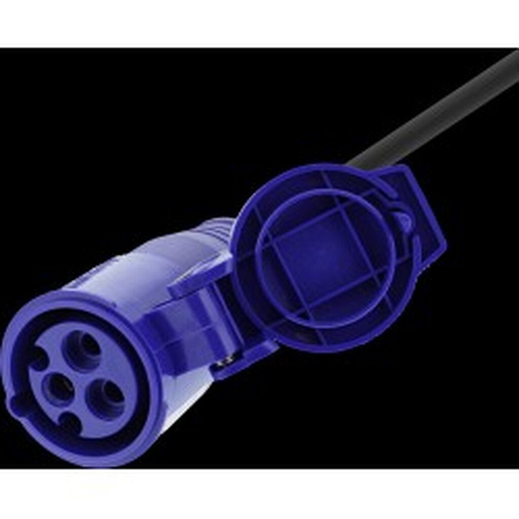 Deltaco Adapter Cable Cee 16a Ip44 Ho7rn-f 3g2.5 1m, Blk - Forlængerledning