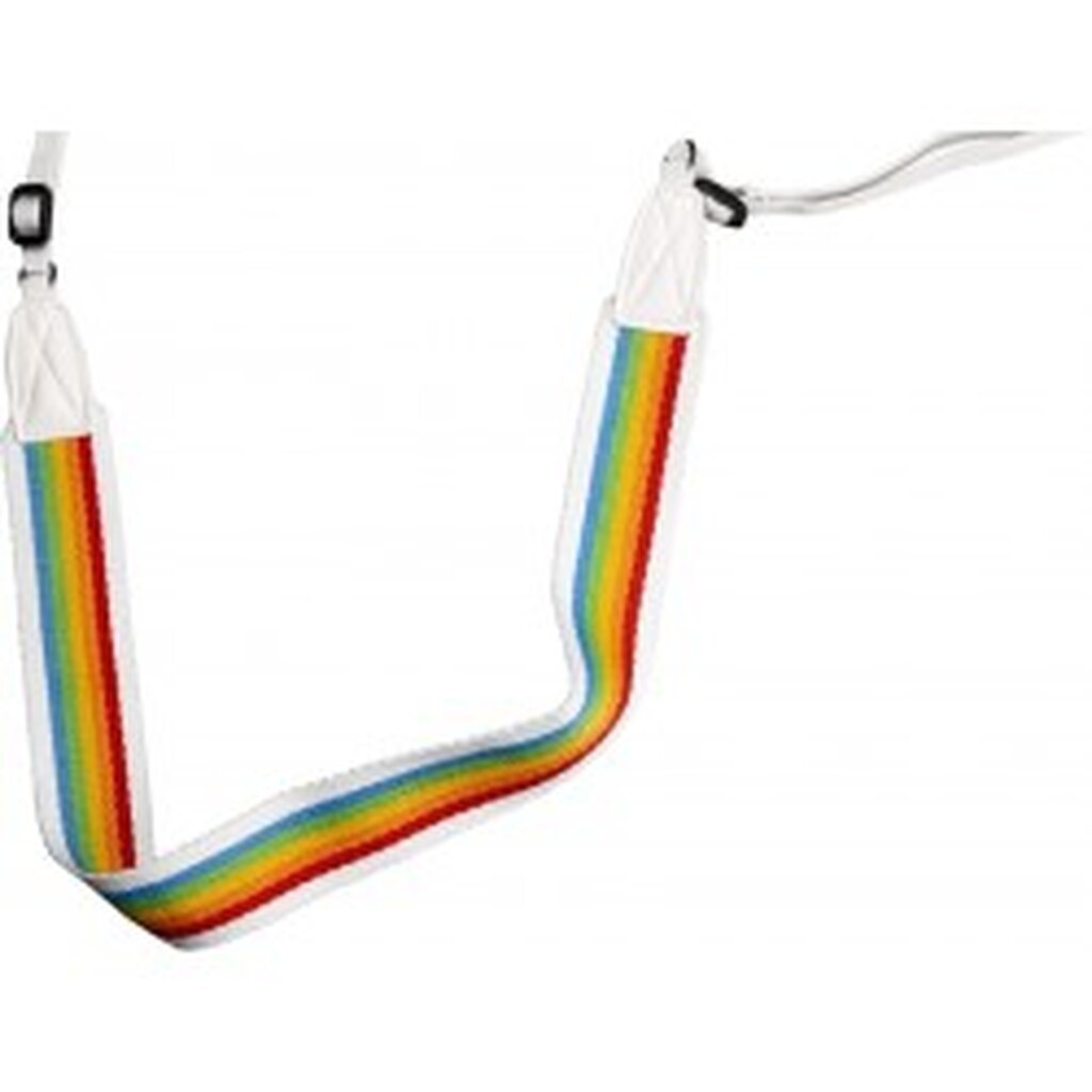 Polaroid Camera Strap Flat Rainbow White - Rem