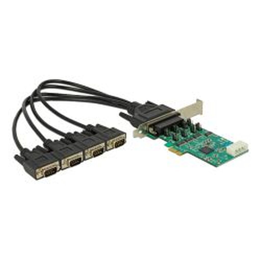 Delock Pci Express Card&gt;4xserial Rs232 High Speed 921k Voltage